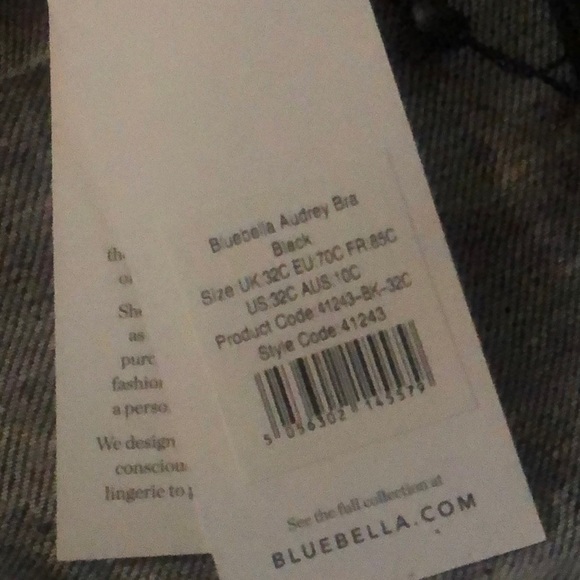 BNWT Audrey Bra Black size 32C - Picture 7 of 7